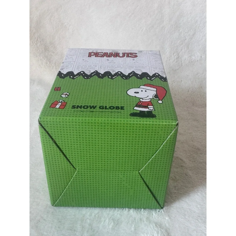 JCPenney Peanuts Snoopy Snow Globe 2025 Red Green New Holiday Decor